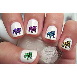 English Bulldogs Design #4 Nail Decals