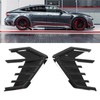2Pcs/Set Car Side Cover Air Vent Trim Glossy Black Rubber