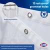 CLOROX Shower Curtain Liner, Premium Lightweight Flexible Waterproof 3g PEVA