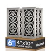 Howeall 4x10 Inches 6 Pack Heavy Duty Walkable Floor Register