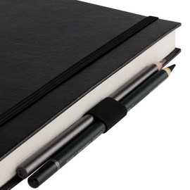 Creative Mark Hard Bound Sketch Book Journal - Features Professional Quality Textured Paper for Pens, Colored Pencils, Drawing Chalks, Pastels, and Graphite - 8.5 x 11"