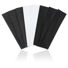 Fishinsea 8 Pack Sport Headbands for Women, Elastic Soft Fabric Non-Slip Hair Bands Hair