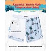 SURF CUZ Mens Swim Trunks with Compression Liner 5" Swimming
