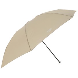 Moonbat (Mackintosh Philosophy) Rain Umbrella, Folding Umbrella, Ultra Lightweight, Large Size, Barberla, Plain 23.6 inches (60 cm), 21-431-10965-02 Beige, beige