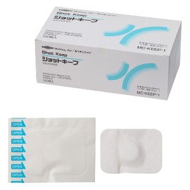 Million Aid MC-KEEP-1 Shotkeep, 1.6 x 2.2 inches (40 x 55 mm), 100 Pieces, Injection, Blood Collection, Drip Prevention, Joint Puncture Protection Material, Compression Hemostatic Bandagum, Sterile, Individually Wrapped