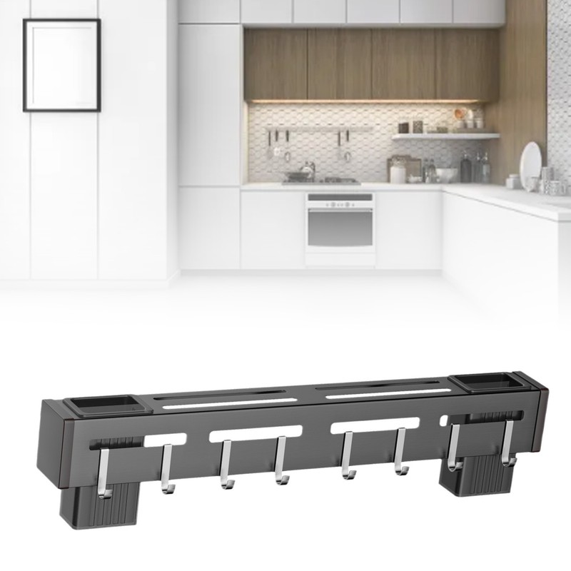 Wall Mounted Knives Holder Hanging Multi Functional Stainless Steel No