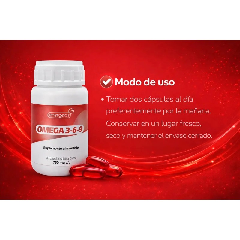 Pack Creatina y Omega 3 6 9 Energeios en Cápsulas
