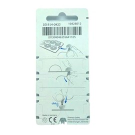 Connexx 6 Pack Replacement Click Domes 8mm for Signia Rexton Miracle Ear Hearing Aids