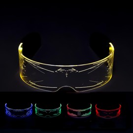 Riad Vent 2023 LED Sunglasses, Halloween, Cosplay, New Design, 7 Colors + Rainbow, Glowing Glasses, Costume, Costume, Decoration, Glowing Toy, Glowing Toy, Goods, Cute, Parispi, Easy Interesting