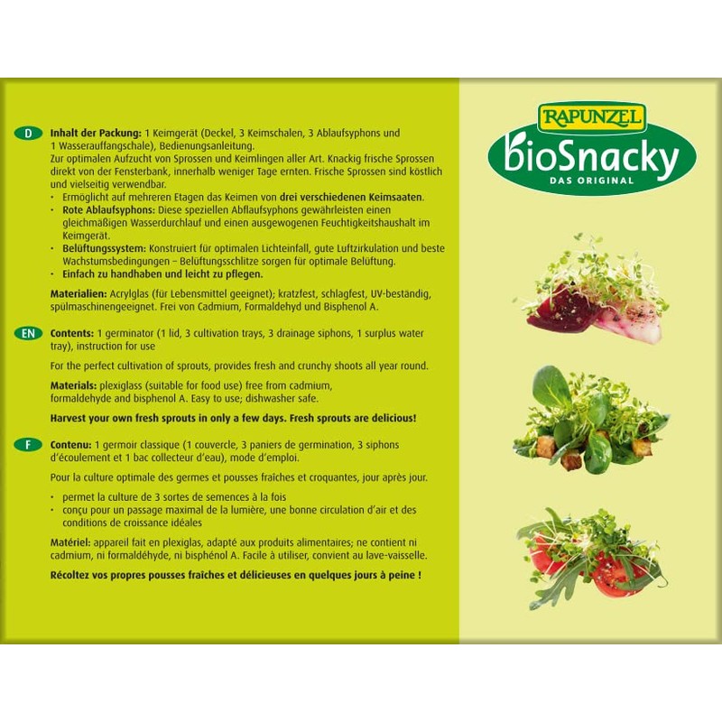Rapunzel BioSnacky Original Germination Device (1 x 1 Piece)