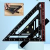 Advanced Carpenter Square, Folding Square Rafter Square with Level, Jig