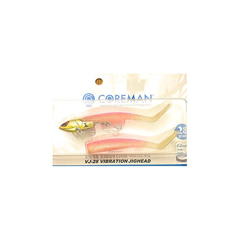 Coreman Worm VJ-28 Vibration Jig Head #054 Goldhead/Goldpink