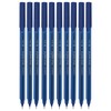 Doms 10 x 0.6mm Tip Trio-matic BLUE Triangular Ballpoint Pens