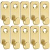 Zorfeter 10 Pcs Wall Mount J Hooks for Hanging, 304