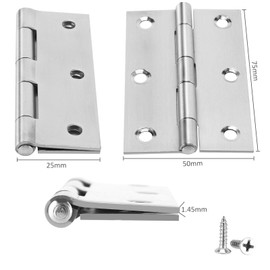 Bearing Ball Door Hinge, Quiet Bearing Hinge for Door, Room Door, Bathroom Door, Piano, Kitchen Cabinet, Case, Window and Other Hinge Scenes, Door Hinges, Hinges Outdoor (3-inch 10 Pieces)