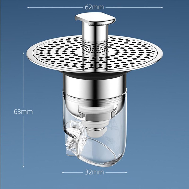 Washbasin, Hair Catcher, Garbage Receptor, Drainage, Pop-up, Garbage Receptor, Washbasin,
