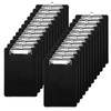 24 Pack Bulk Mini Clipboards, Black A5 Memo Clipboard 5.9x8.8