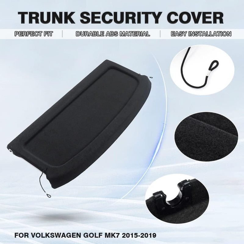 Powerty Cargo Cover for 2015-2018 2019 Volkswagen Golf Mk7 GTI