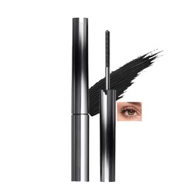 Tubing Mascara with Metal Wand – Waterproof Smudge-Proof Black Formula for 3D Curling & Lengthening, Thickening Mascara for Natural False Lash Effect, Long Lasting, No Flaking or Clumping for Women