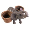 Spice Carrying Elephant Salt and Pepper Shaker Holder 4 3/4