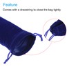PATIKIL Microfiber Pouch 30x20cm Dark Blue 2pcs Soft Storage Drawstring