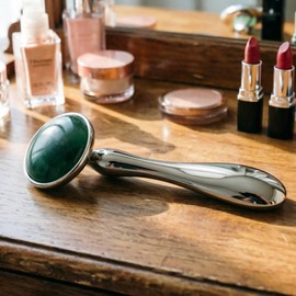 Jade-Style Facial Roller Massage Tool, Portable Beauty Roller for Cooling-Feel Self-Care Routines - KINTEGOOD Ice Stone