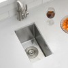 9x15 Black Undermount Small Bar Sink, Swift Horse 9 Inch