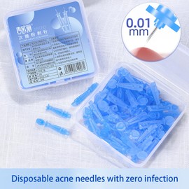 Reaindeer Sterile Needles for Pimples,Blackhead Remover Pimple Popper Tool Kit,100 PCS Disposable Acne Pimple Whitehead Popper Needle Face Beauty Tool,288 Dots Acne Stickers