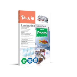 Peach Laminating Pouches 10x15cm, 80 mic, glossy, S-PP080-20, set of 25