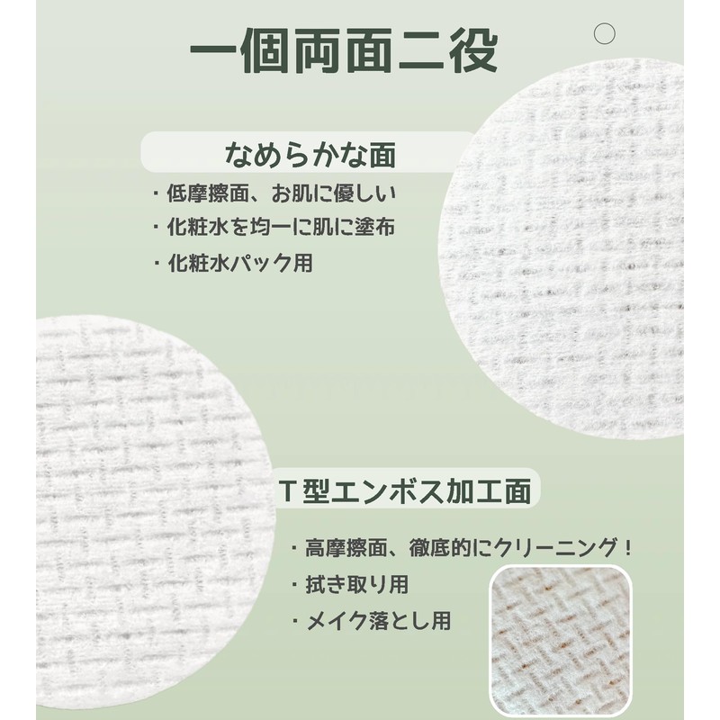 YOYOSOFT Cotton Round Wipe-On Toner Pad Refill 100 Pieces for