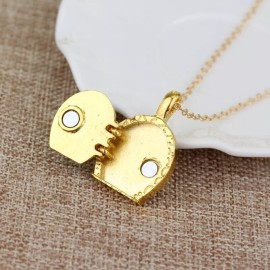 Handmade Gold Hobbit Hole, Lord of The Rings Pendant Locket Necklace - Green Door