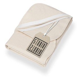 STUDIO Molton Mattress Protector 100 x 200 cm, Made in Green, 100% Breathable Cotton, Made in Germany, Mattress Topper with Corner Elastics 100 x 200 cm, Natural Colours