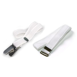 Hasegawa Mesh Kimono Belt for Yukata, Mesh Waist Belt, 2-Piece Set, Made in Japan, white