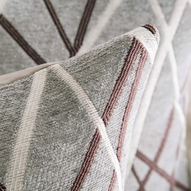 MIULEE Cushion Covers Cushions for Sofa Modern Line Decorative Square Luxury Pillowcases for Couch Livingroom Sofa Bed with Invisible Zipper 45cm x 45cm 18x18 Inches 2 Pieces Light Gray