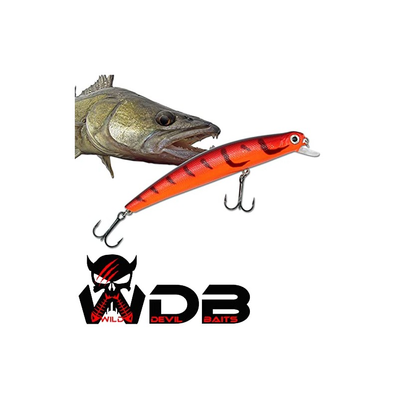Angel-Berger Wild Devil Baits Zander Wobbler Artificial Bait Flat Runner