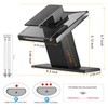 Bathroom Faucet Black Led Light 3 Color Changing Waterfall Glass