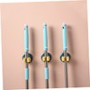 NOLITOY 3pcs Wall Mounted Mop and Broom Holder Clips Slip