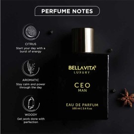 CEO Man Eau De Parfum for Men - Lemon, Lavender, Tonka & Agarwood, Long-Lasting Vegan Perfume - 3.3 Fl Oz