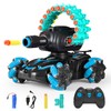 BOKSIYUR RC Car Shoot Nerf Bullet,Rc Tank That Shoots,Battle ANK