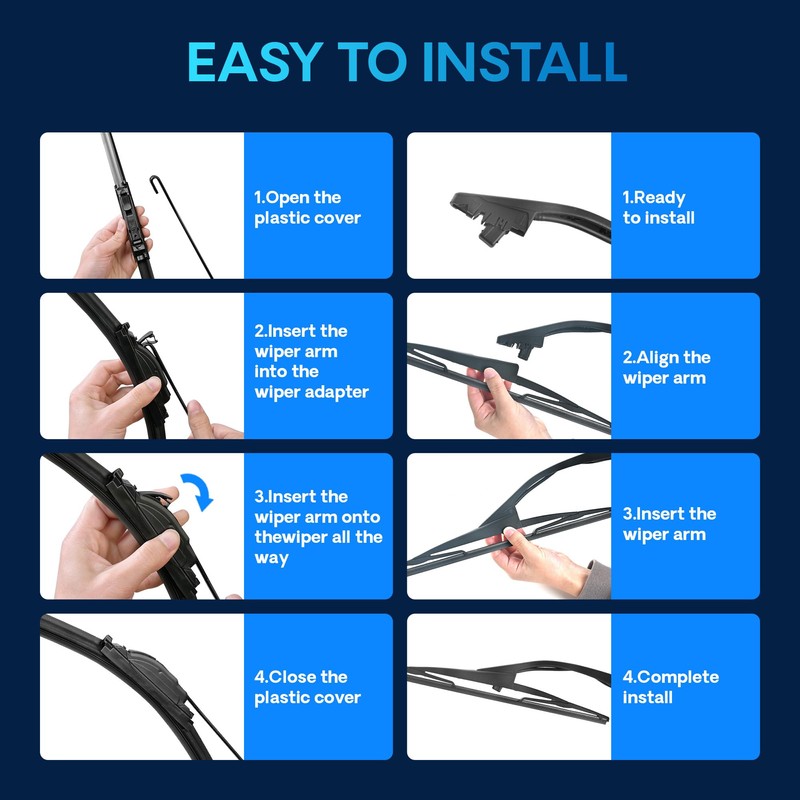 5 PLUS Windshield Wipers Replacement for 14-20 Nissan Rogue/13-20 Nissan