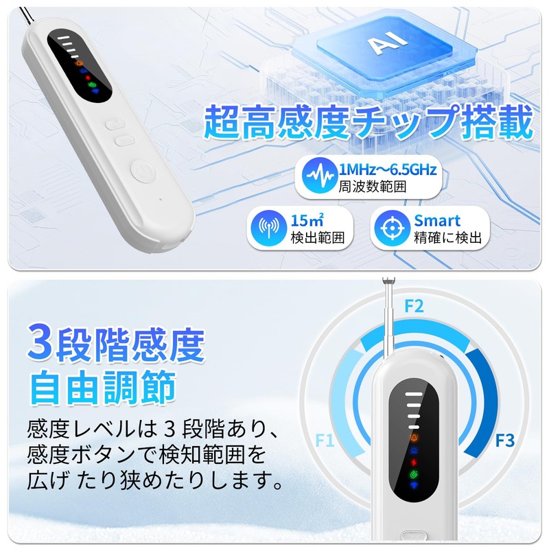 SPOSING Eavesdropping Detector [Latest Evolution 5-in-1 High-Sensitivity Detector] Eavesdropping Detector