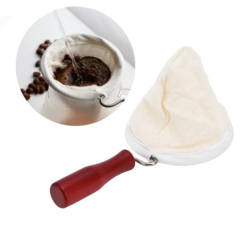 Flannel Cloth Coffee Filter Cold Brew Coffee Strainer Bags Reusable