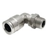 TOPRING 39.033 TOPFIT BSPT Nickel-Plated Brass Push-to-Connect Fitting, Swivel Elbow
