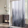 ORTIGIA 36x72 Misty Forest Stall Shower Curtain for Small Bathroom,
