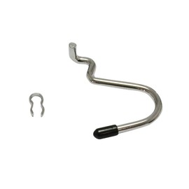 Hikari PBUF41 U-Shaped Hook for Punching Board, Black, 4 Pieces