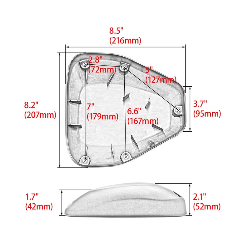 FENGREN Motorcycle Air Filter Cover Air Cleaner Intake Case Cover