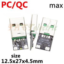 65W or 100W Charger USB Activation Module, 20V Fixed Voltage USB Type-A PD QC 2.0 3.0 DC Trigger Module Board Male Output. (Please Make Sure Your USB Power Supply has The Proper 20V Value)