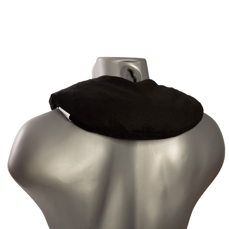 Cherry Stone Neck Pillow, 30 x 33 cm, Black, Cherry