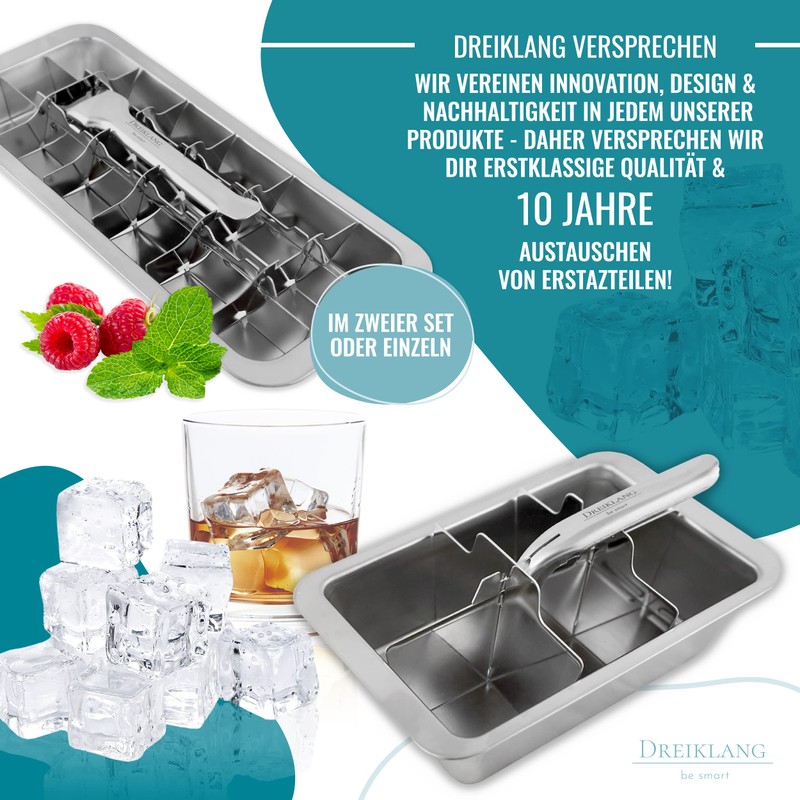 Dreiklang - be smart® Polished 18/8 Stainless Steel Ice Cube