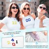 QUARKZMAN 10 Stk. Zahlen Patches 6cm Höhe Nummer 6 Bestickte